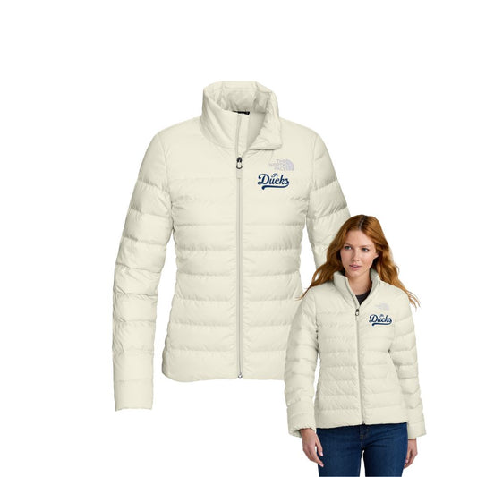 Jr Ducks Down Hybrid Ladies Jacket - Script Logo