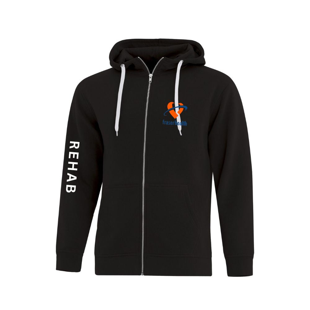 Fraser Health REHAB Core Zip Hoodie - Unisex