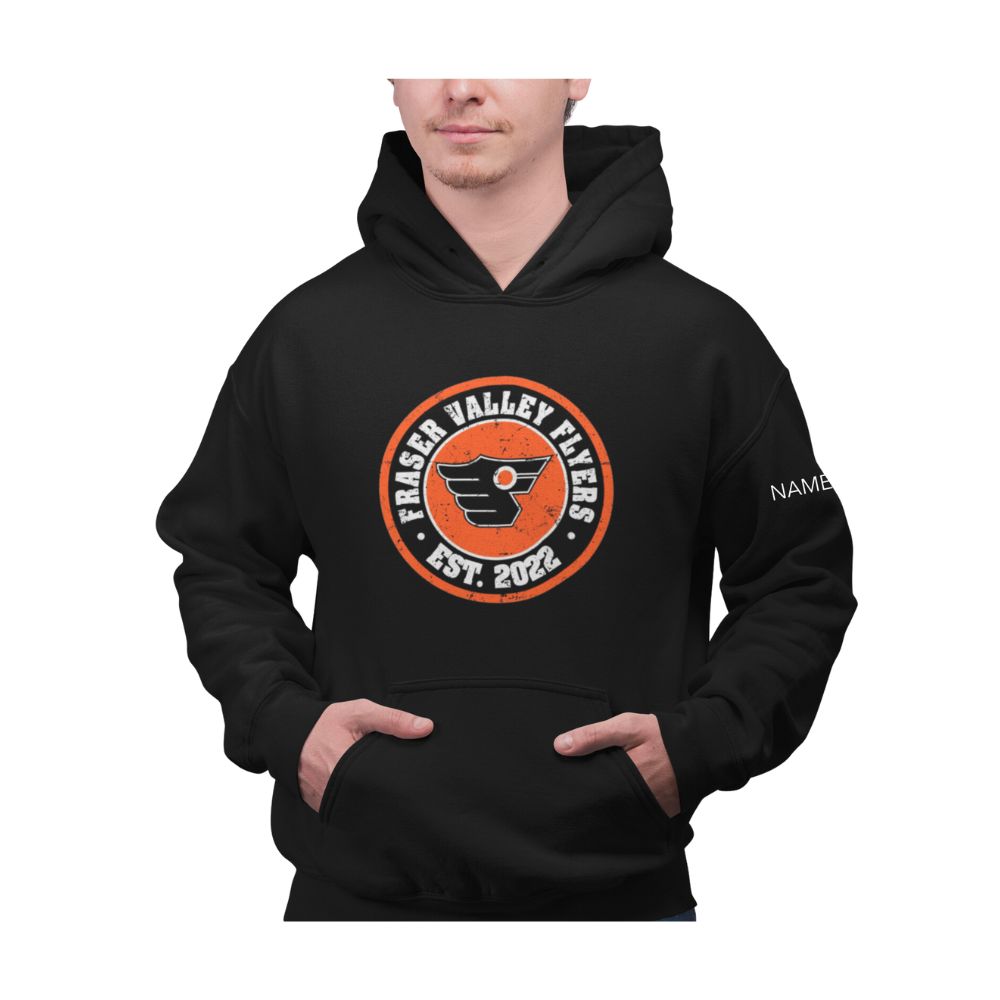 Fraser Valley Flyers Adult Black Hoodie -