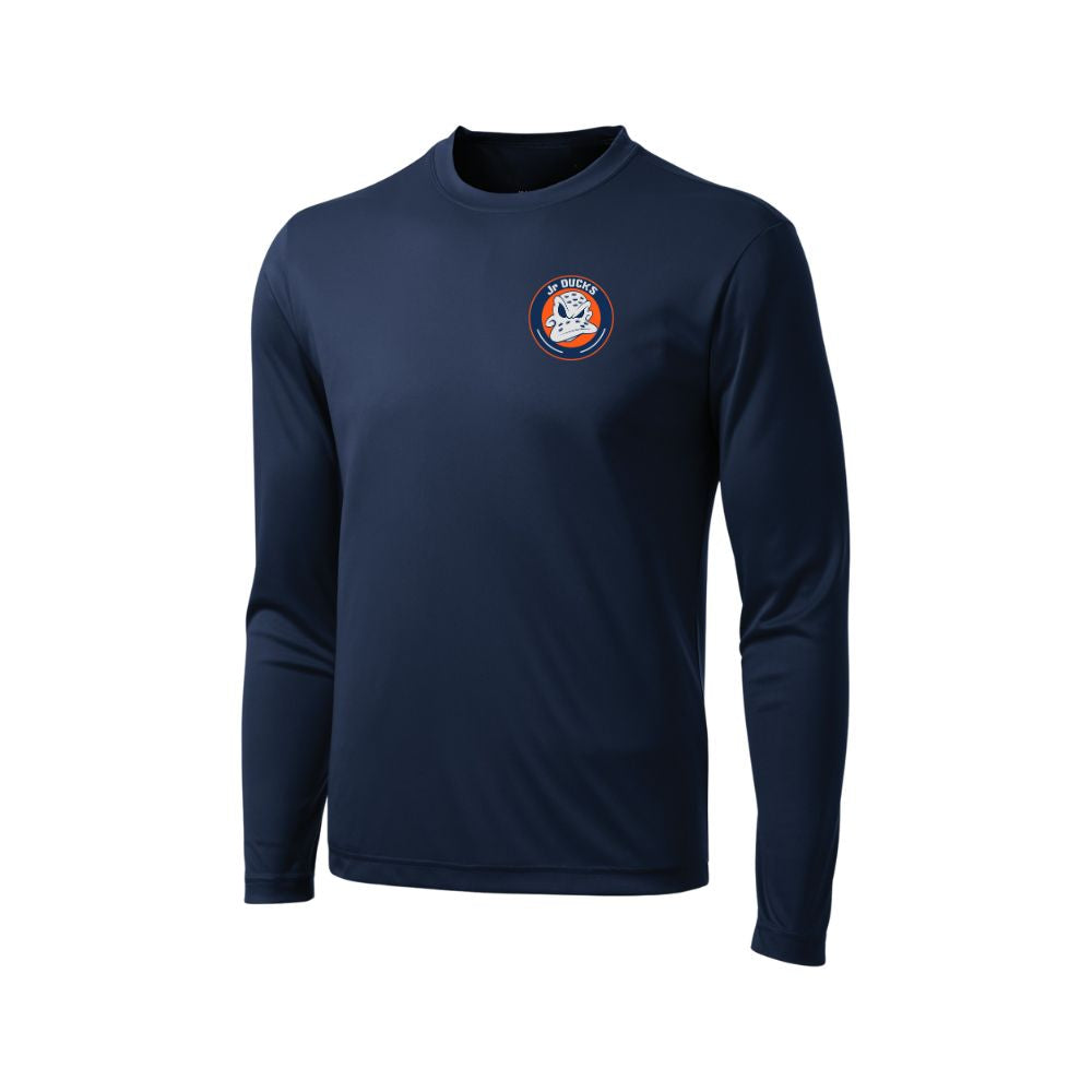 Jr Ducks Long Sleeve Dryfit Shirt - Youth