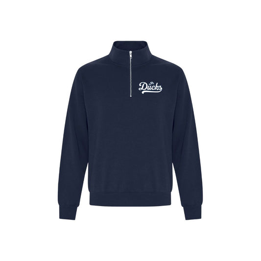 Jr Ducks Script Logo 1/4 Zip - Adult