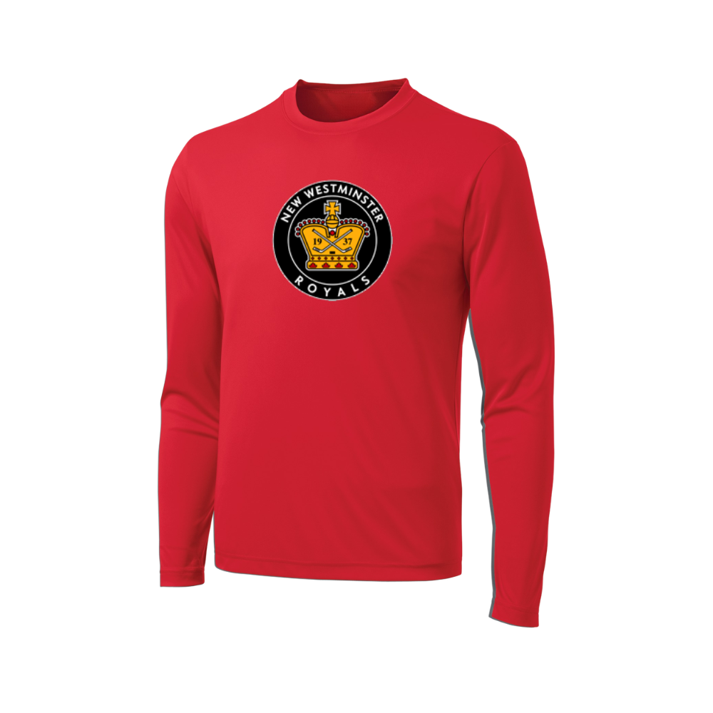 New West Royals Long Sleeve Dryfit Shirt - Adult
